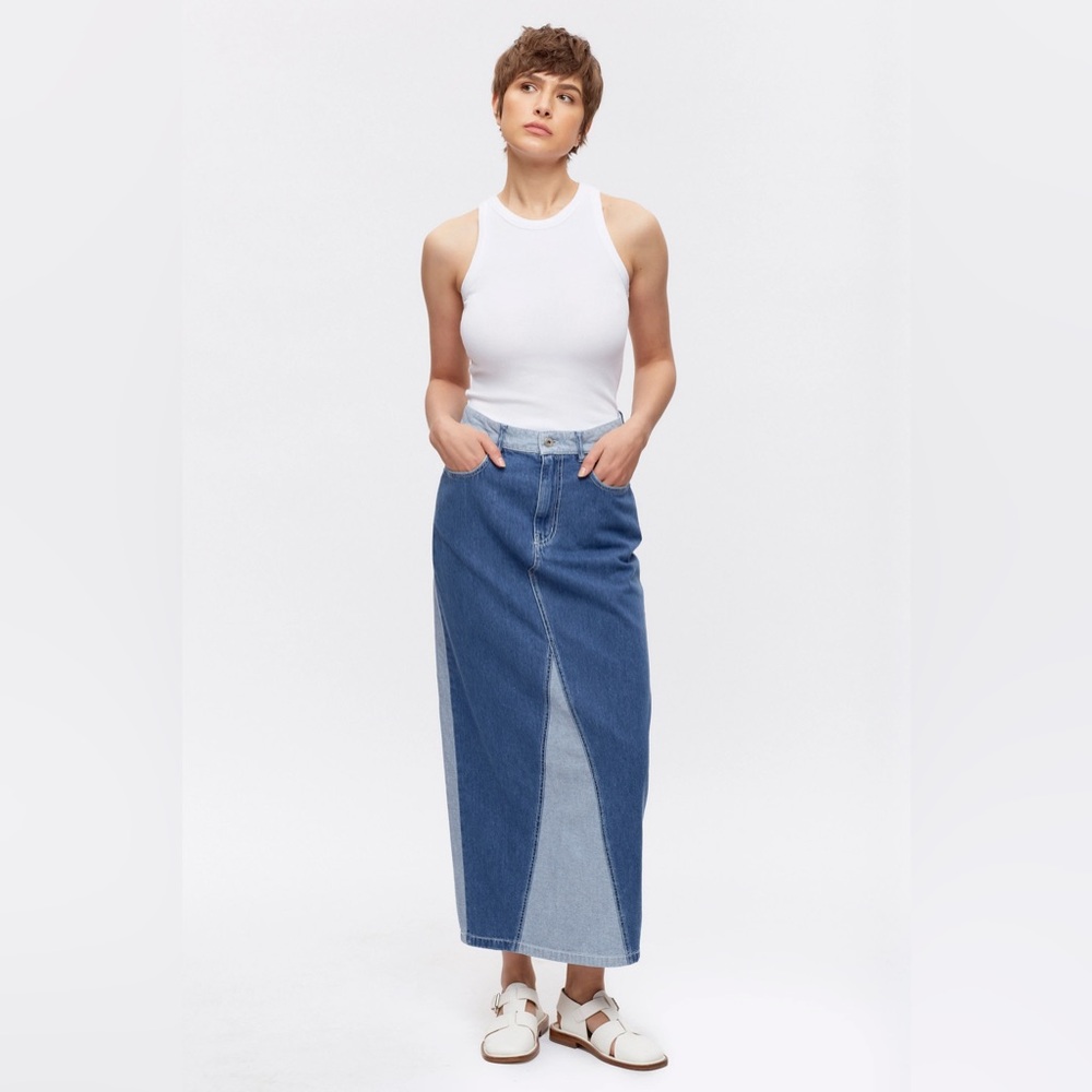 KOTN Womens Lily Denim Skirt